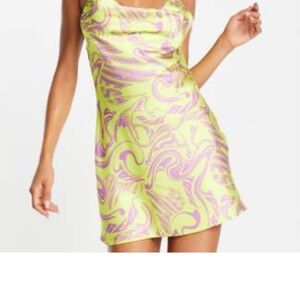 Never Worn Colorful Swirl Mini Dress